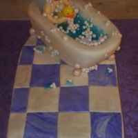 Baby Bubble Bath the theme was inspired by the client. It was really fun to do. mmf and carved white cake.