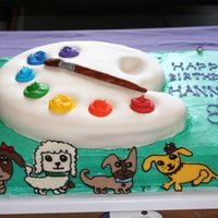 Hannah's 8Th Birthday We had Hannah's party last year at a recycled materials place and the kids all did projects. She decided it was going to be "dogs...