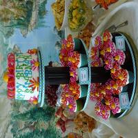 Pink And Orange Flowers 