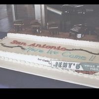Texas Size Sheet Cake With Pianos This is a LARGE sheet cake I did for the dress rehearsal for a group of piano students going to perform at the Texas State Music Teachers...