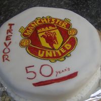 Man Utd 50th birthday cake