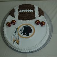Redskins Grooms Cake The groom is a Redskins fan. My boyfriend is a Cowboys fan...he was none too happy to have anything to do with the "Deadskins" in...