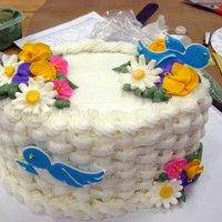 First Basket Weave Cake 