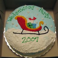 Sleigh Full Of Gifts I made this cake for a neighbourhood party my parents were going to. It is all buttercream with a piping gel transfer for the sleigh. I...