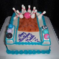 Bowling Party I did this for my little sister who had her party at the bowling alley. had so much fun with this one, she loved it