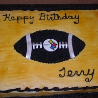 50Th Birthday Chocolate Fudge Cake w/bc frosting and decoration