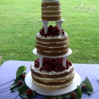 Strawberry Shortcake Wedding This cake is simply strawberries, whipped cream and almond pound cake.