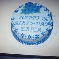 Blue/blue-Violet Cake This is for a long time friend of mine. She said her favorite color is blue, so I decided to add a little more color to the cake. The cake...