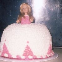 Barbie Cake #2 This was the second Barbie cake that I have made(I made one for my daughter's 2nd birthday). This was for 8yr old twins and pink is...