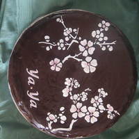 Cherry Blossom Cheesecake Chocolate mocha cheesecake with chocolate ganache on top.