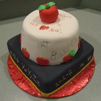 School House Rocks! Made at about 3 in the morning. My 5 yr old daughter woke up and wanted to help me decorate. I gave her the black edible marker and let her...