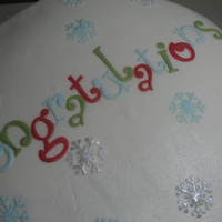 Congrats For A Professor Pumpkin cake with cream cheese icing. Couldn't get the icing smooth--I was very disappointed with it.