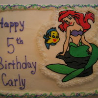 Little Mermaid Not my best work, but over all happy with how it turned out. FBCT was made to match party plates.