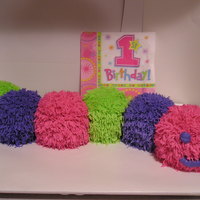 Caterpillar 1St Birthday This was a request after someone seen the Caterpillar that I made for my son's 1st birthday. I obviously changed the colors for a...