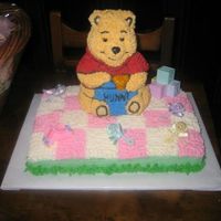 Pooh I made this last weekend for my granddaughters baby shower. It was tedious cause it was a first time for me but I had fun making it.