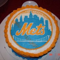 Ny Mets Cake I had a birthday party for me and my parents since we have birthdays right around the same time and we are all Met fans. It is a chocolate...