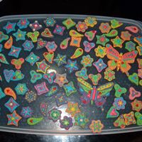 Fondant And Royal Icing Rainbow Shapes These were inspired by the work of ShamsD and IcingDreams from the Flickr site, not sure if they are on cake central and a gorgeous bright...