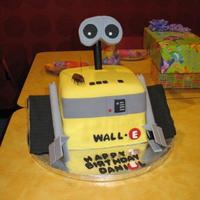 Wall-E Wall-E cake for my son's 7th Birthday. Egg free chocolate cake with oreo filling and covered in MMF. I was not happy with the...