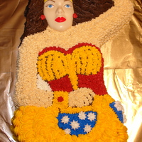 Wonder Woman Cake I made this for my own 35th birthday. I've loved Wonder Woman since I was four years old. My mom made me a WW cake for my fifth...