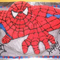 Spiderman Cake Made this for my son's 4th birthday using a wilton "old" spiderman cake pan.