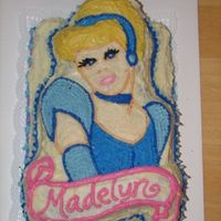 Princess Cake Made using wilton cake pan for my daughter's 3rd birthday