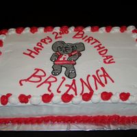 Bama Birthday Big Al Birthday cake for big bama fan.