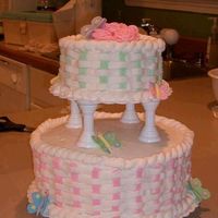 Baby Shower I made this cake for my sister's baby shower. I made the butterflies out of fondant. It was one of the easiest cakes I've made,...