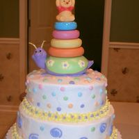 Winnie The Pooh Shower This is for a Winnie the Pooh shower just for someone who ordered a cake. They bought the topper and I just made the cake to match the...