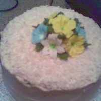 Last Minute Cake I made this as a last minute cake for a bbq. I had a few flowers left from class and only a few minutes to throw something together.