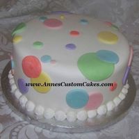 Polka Dot Cake Very simple, per the hosts request, to go with theme.
