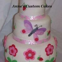 Ladybug Baby Shower The host of this shower provided me with a picture of the baby bedding for the nursery. We designed this cake to go with that. 8", 6&...