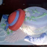 Red Hat Lady Birthday Cake My grandmother is a red hat lady. To celebrate her 77th birthday, I made this cake with the first letter of her name "H" on the...