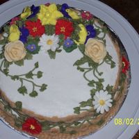 Basket Weave W/flowers 