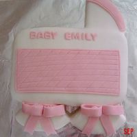 Baby Shower This was my first fondant cake.