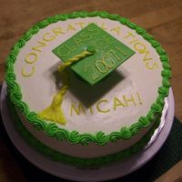 Graduation Hat Picture First graduation cake. A co-worker asked me if I could have a cake ready for him on Friday.... (he asked me Thursday morning at work) lol....