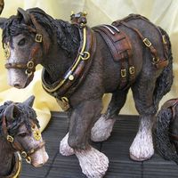 Horse I was asked (heavily persuaded) to try and make a replica of a horse statue for a display. After a few hiccups....amputation of the first...