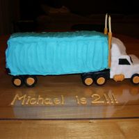 Semi My husband and I made this cake for our son's birthday. It was his first cake. We had a lot of fun working together. My husband made a...