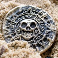 Closeup Of Fondant Coins 