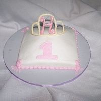 Princess Smash Cake 6" smash cake to go with Princess Pillow cake. Candy melt tiara.