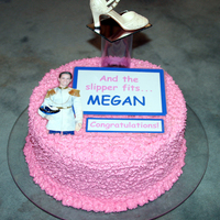 Bridal Shower Cake This white cake with pink buttercream icing was easy to make. Most of the time was spent (as usual for me) making the decorations to go on...