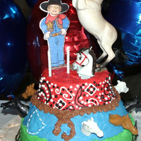 Horse Cowboy Birthday Cake Graham had a real horse at his party for all of the little kids to ride. I made his "Pony Cake" as he called it using my favorite...