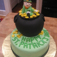 Drinking Leprechaun St. Patrick's Day Cake 2010 Done for friends annual St. Pats party!!