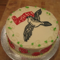 Free Bird Divorce Cake Done to celebrate a co-workers divorce from her husband...finally!!