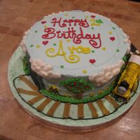 Thomas The Tank Engine Cake Done for my daughter's2nd birthday who is obsessed with trains at the moment. All buttercream and a real Thomas "Molly"...
