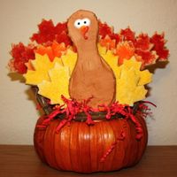 Turkey Cookie Bouquet 1 I made 3 of these guys for Thanksgiving. Buttery sugar cookies with colored sugar and royal icing.