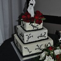 Black & White Wedding Cake 