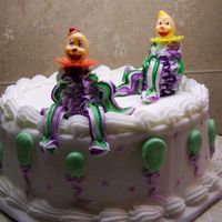 My 1St Cake This is my first cake that I decorated. Took the first Wilton decorating class.