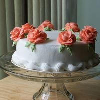 Rose Cake Just made this to keep practicing roses