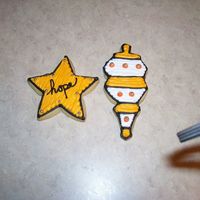 Christmas Cookies Just practicing for my first christmas bouquets thus the strange colors.