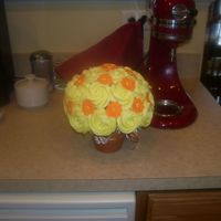 Mini Cupcake Bouquet I used the tutorial provided on this website to make this bouquet. It is my first and I was pretty happy with it. I added some RI flowers...